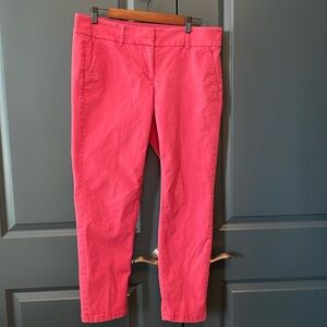 Loft Chinos. Pinkish red color.
